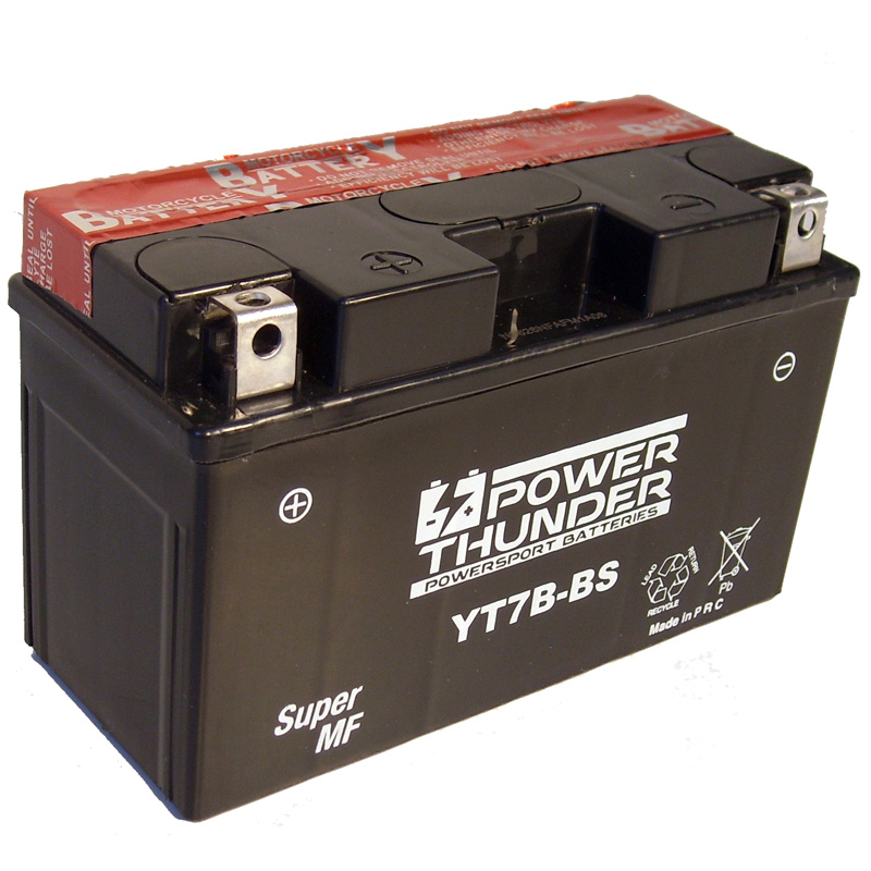 0607091P Batería Power Thunder CT7B-BS Sin Mantenimiento - Imagen 1