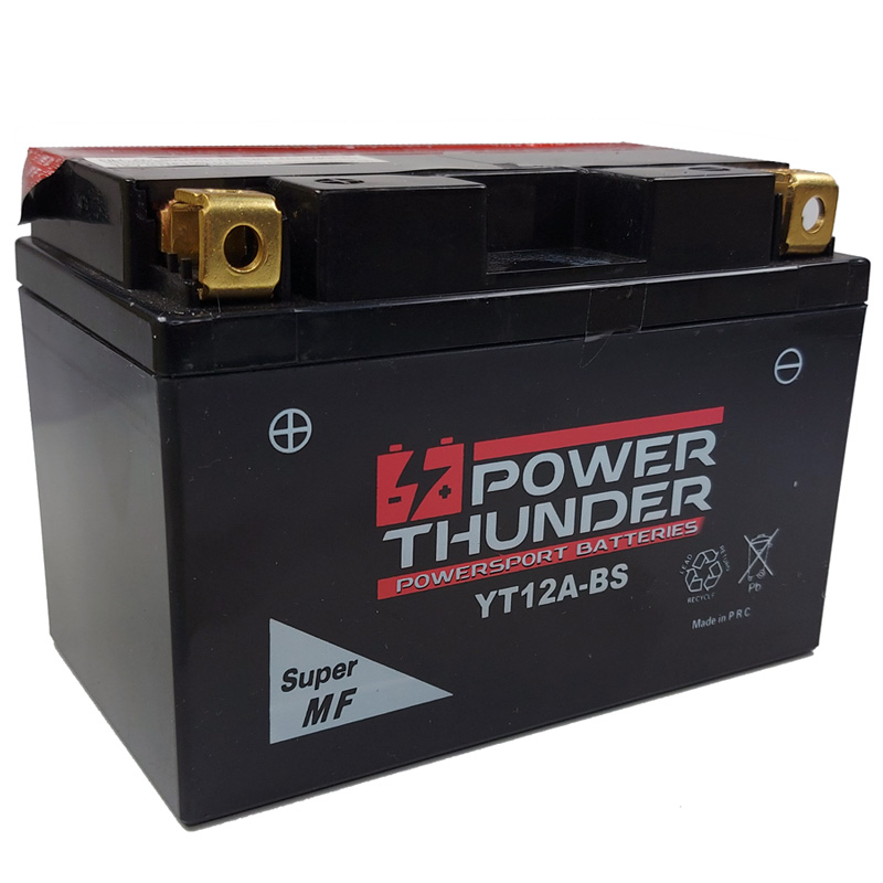 0612100P Batería Power Thunder CT12A-BS Sin Mantenimiento - Imagen 1