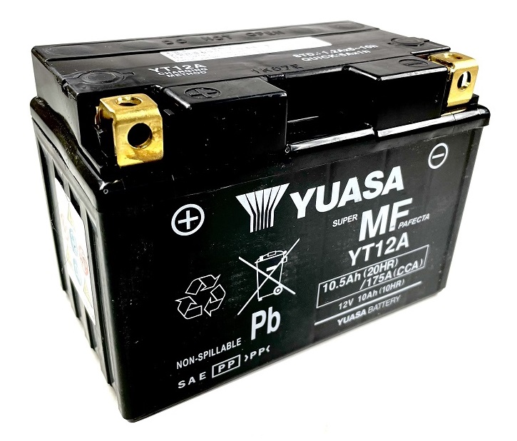 0612941Y Batería Yuasa YT12A-WC Precargada - Imagen 1