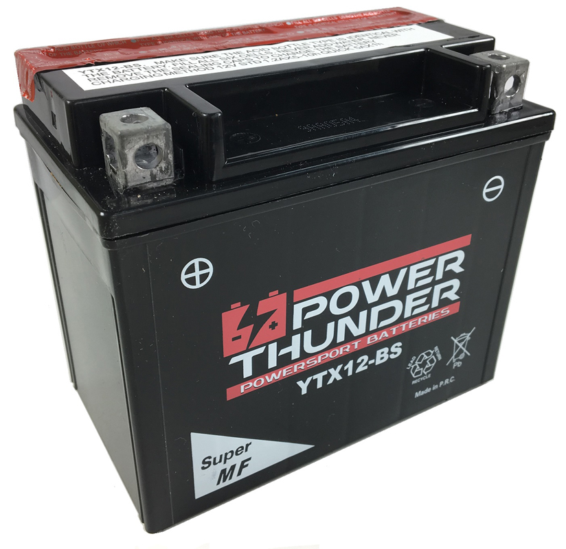 0612971P Batería Power Thunder CTX12-BS Sin Mantenimiento - Imagen 1