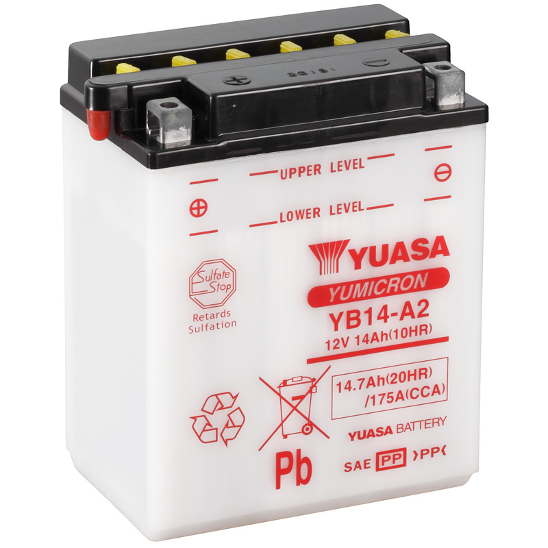 0614371Y Batería Yuasa YB14-A2 Combipack Convencional - Imagen 1