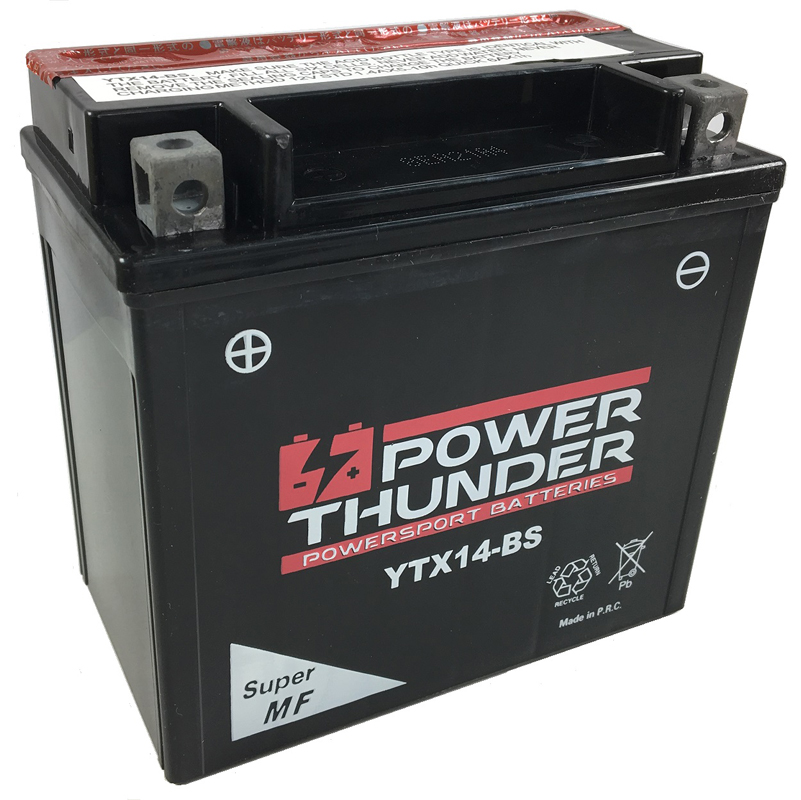 0614971P Batería Power Thunder CTX14-BS Sin Mantenimiento - Imagen 1