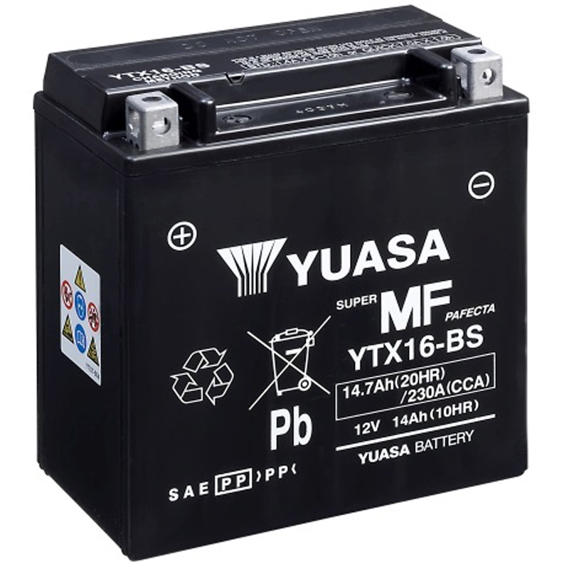 0616801Y Batería Yuasa YTX16-BS Sin Mantenimiento - Imagen 1