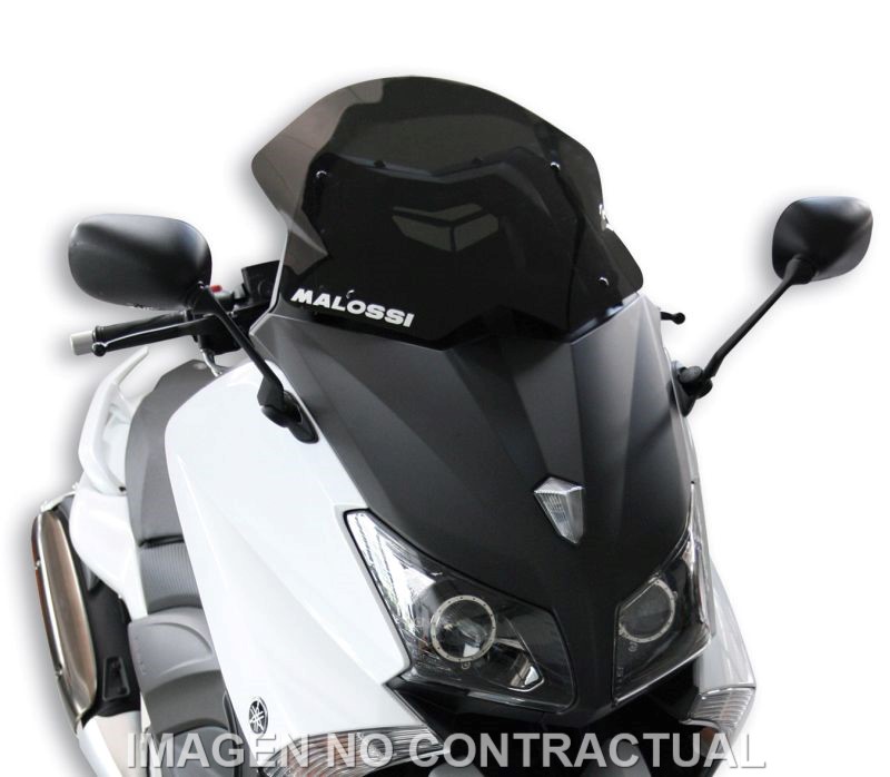 Cúpula Malossi Sport Screen ahumado oscuro Yamaha T-Max 530 Cúpula Malossi Sport Screen ahumado oscuro para Yamaha T-Max 530. Mejora aerodinámica, confort y estética deportiva.