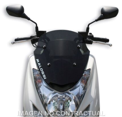 Cúpula Malossi Sport Screen ahumado oscuro compatible con Yamaha Majesty S 125. Mejor aerodinámica, confort y diseño deportivo.