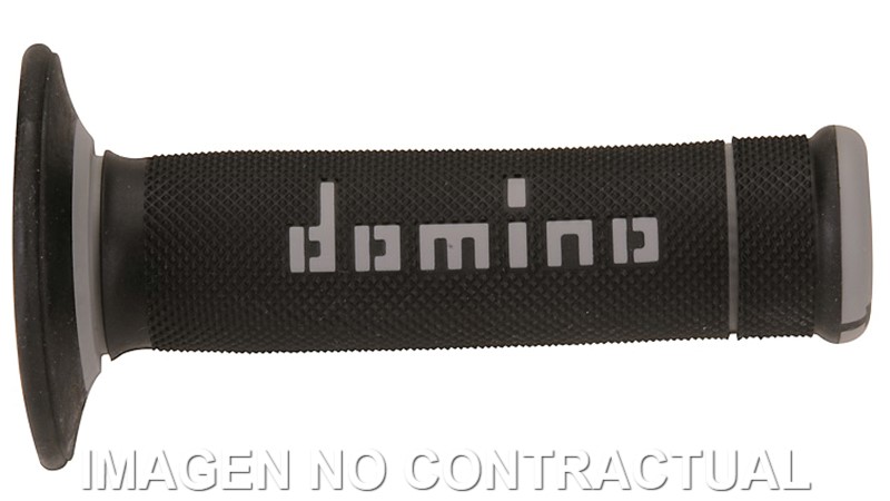 A19041C5240 Puños Domino OFF Road X-Treme Negro - Gris Cerrados D 22 mm L 118 mm - Imagen 1