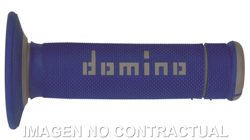 A19041C5248 Puños Domino OFF Road X-Treme Azul - Gris Cerrados D 22 mm L 118 mm - Imagen 1
