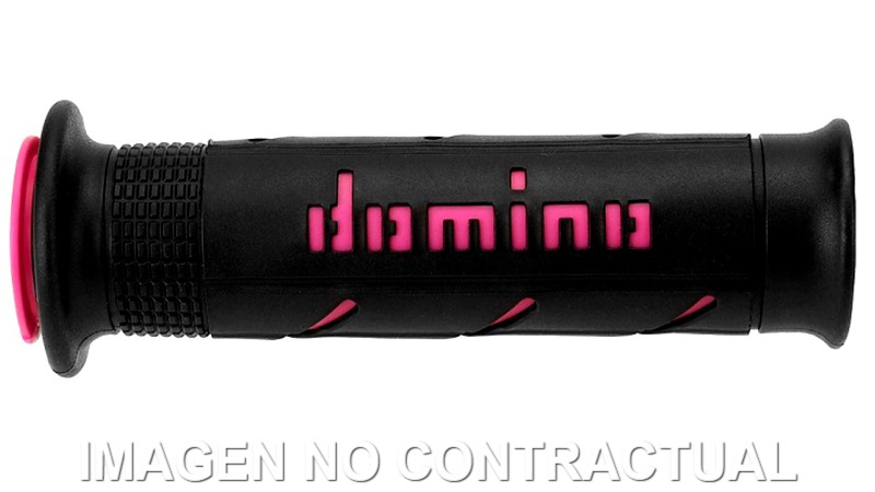 A25041C4340 Puños Domino XM2 Super Soft Negro/Fucsia Abiertos D 22 mm L 120-125 mm - Imagen 1