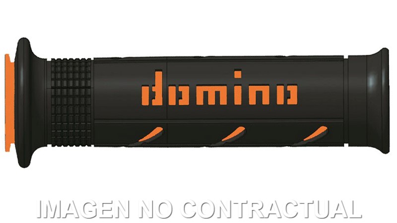 A25041C4540 Puños Domino XM2 Super soft Negro - Naranja Abiertos D 22 mm L 120-125 mm - Imagen 1