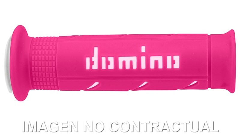 A25041C4643 Puños Domino XM2 Super Soft Fucsia/Blanco Abiertos D 22 mm L 120-125 mm - Imagen 1