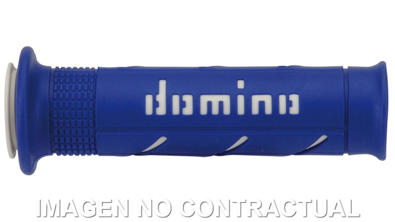 A25041C4648_OK Puños Domino XM2 Super soft Azul - Blanco Abiertos D 22 mm L 120-125 mm - Imagen 1