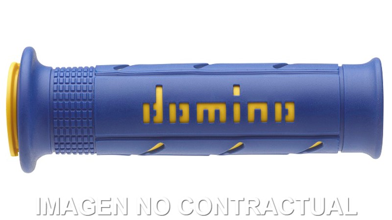 A25041C4748 Puños Domino XM2 Super soft Azul / amarillo Abiertos D 22 mm L 120-125 mm - Imagen 1