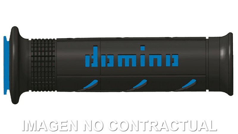 A25041C4840 Puños Domino XM2 Super soft Negro - Azul Abiertos D 22 mm L 120-125 mm - Imagen 1