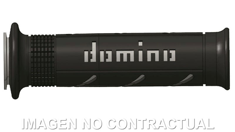 A25041C5240 Puños Domino XM2 Super soft Negro - Gris Abiertos D 22 mm L 120-125 mm - Imagen 1