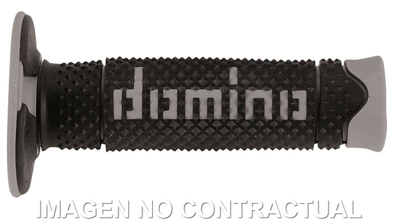 A26041C5240 Puños Domino DSH OFF Road Negro - Gris Cerrados D 22 mm L 120 mm - Imagen 1
