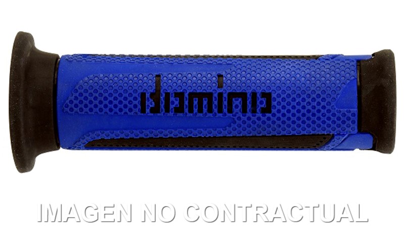 A35041C4048 Puños Domino Turismo Azul-Negro Abiertos D 22 mm L 120 mm - Imagen 1