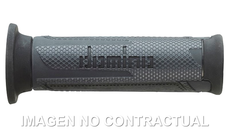 A35041C4070 Puños Domino Turismo Antracita-Negro Abiertos D 22 mm L 120 mm - Imagen 1
