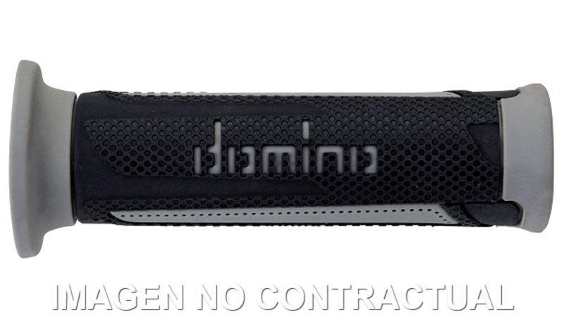 A35041C5270 Puños Domino Turismo Antracita-Gris Abiertos D 22 mm L 120 mm - Imagen 1