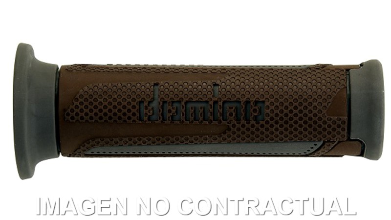 A35041C6564 Puños Domino Turismo Marrón-Gris Abiertos D 22 mm L 120 mm - Imagen 1