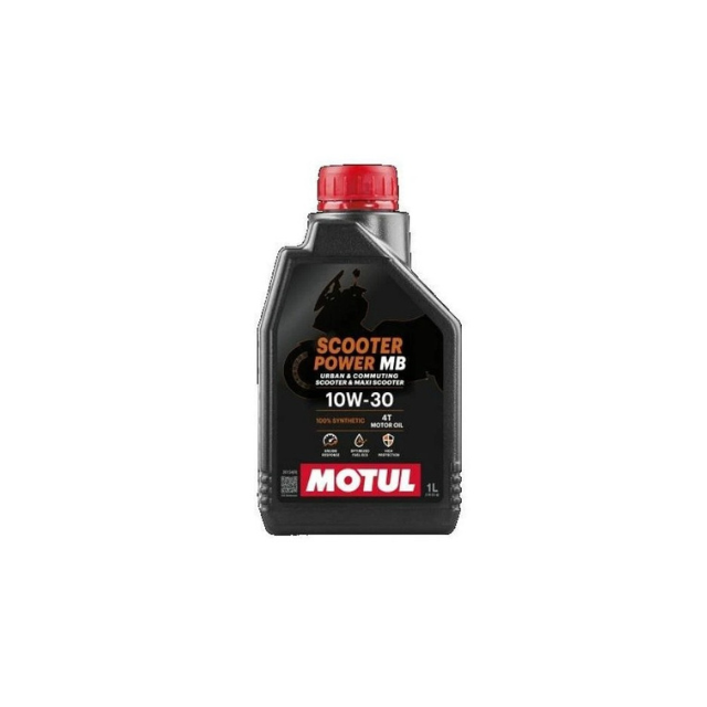 Aceite Motul Scooter Power 5W40 4T 1L – Aceite sintético para motores de scooters Aceite Motul Scooter Power 5W40 4T 1L – lubricante 100% sintético ideal para motores de scooters y maxi-scooters. Protección térmica y desgaste reducidos.