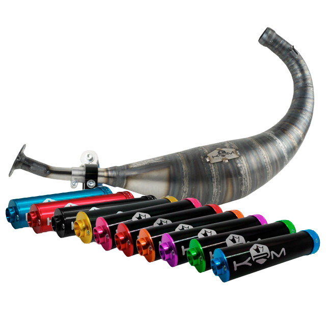 Escape completo KRM para Minarelli AM6 100-115cc – Máximo rendimiento y potencia Escape completo KRM para Minarelli AM6 100-115cc. Aumenta potencia, aceleración y sonido. Ideal para motores preparados y competición.