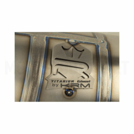 Bufanda de escape titanio KRM para Derbi 70–78cc. Máximo rendimiento, peso ligero y sonido racing con diseño de alto rendimiento.