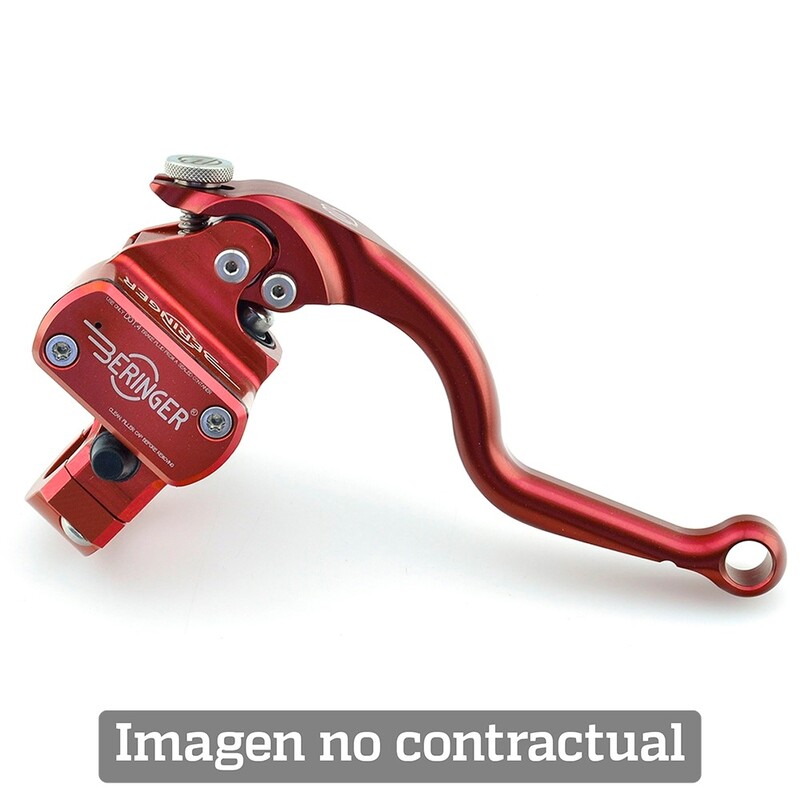 Bomba de freno radial BERINGER Aerotec Ø17,5mm Bomba de freno radial BERINGER Aerotec Ø17,5mm con depósito integrado y maneta tipo 2. Máxima potencia, tacto Racing y precisión absoluta para motos de alto rendimiento.