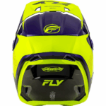 Casco FLY RACING Kinetic Rally Hi-Vis azul/negro. Alta visibilidad, gran ventilación y certificación de seguridad para motocross y enduro. Comodidad, ligereza y estilo en un solo casco.