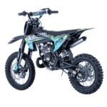 Pitbike infantil Minicross 50cc 2T AC llantas 14/12. Estable, segura y perfecta para iniciación off-road. Diseño AllPro Azul. Ideal para niños.