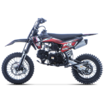 Pitbike infantil 125cc Zongshen 4T semi-automática 14/12. Potente, segura y estable para jóvenes pilotos. Diseño AllPro en rojo. Ideal para off-road.