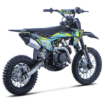 Pitbike infantil 125cc Zongshen 4T semi-automática azul 14/12. Potente, segura y estable para jóvenes pilotos. Ideal para motocross y off-road.