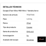 Escape 2Fast 100cc MBK Nitro / Yamaha Aerox. - Imagen 7