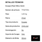 Escape 2Fast 100cc Derbi Euro 3 / 4. - Imagen 2