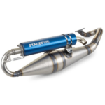 Compra el Escape Stage6 Pro Replica MK2 para Minarelli Horizontal. Homologado, disponible en varios colores y compatible con Yamaha Jog RR, Aerox, MBK Nitro y más scooters 2T.